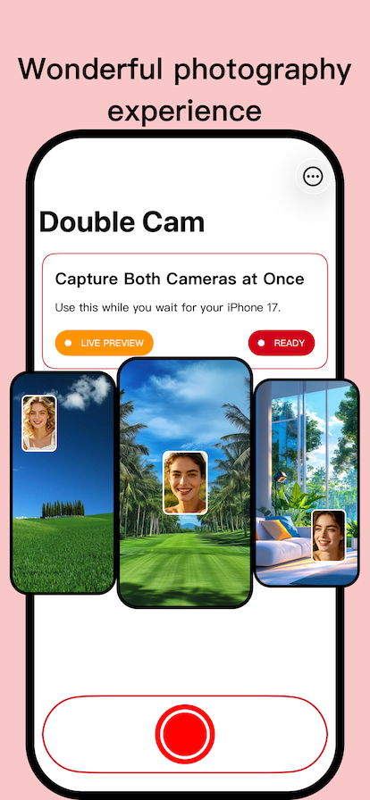 Double Cam App Interface